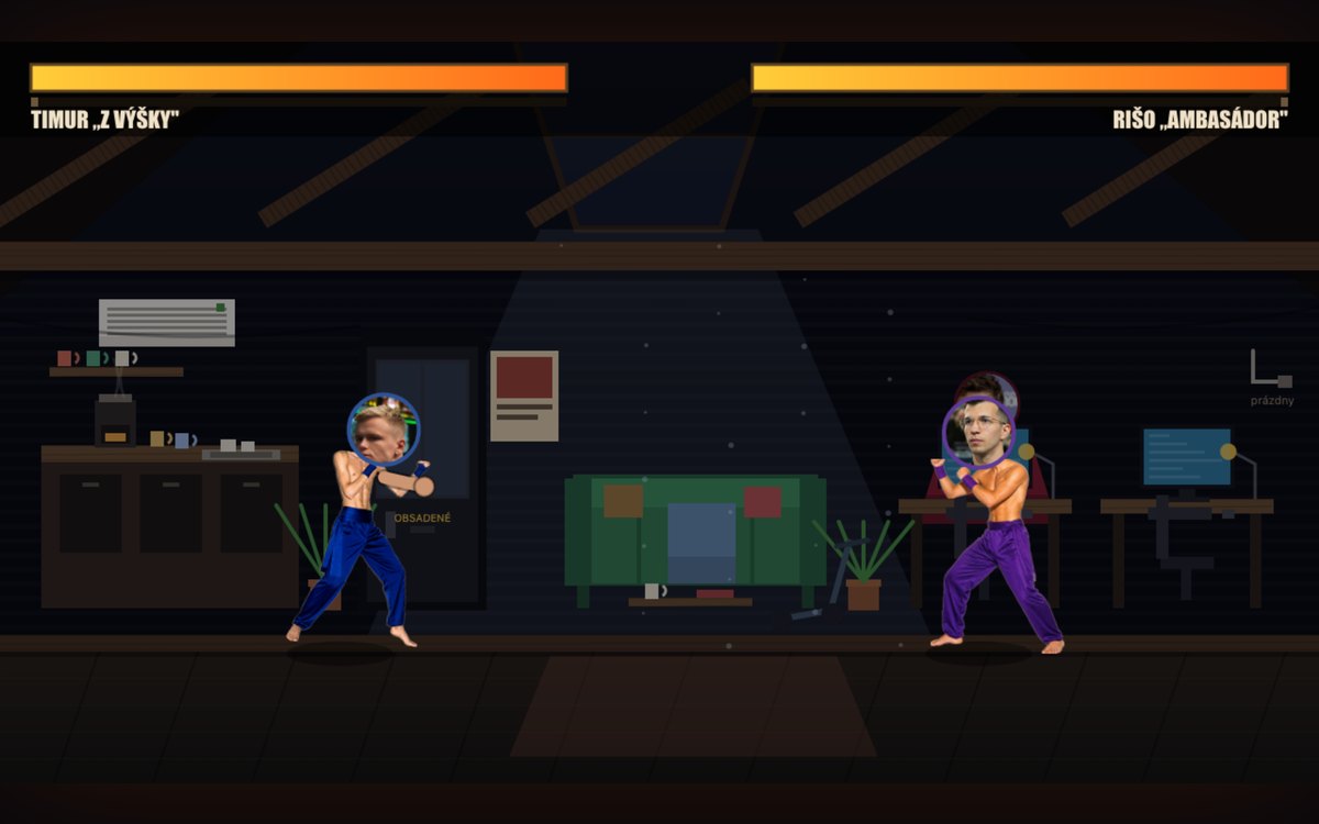 Súboj v hre Cowork Kombat
